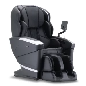Sillón de masaje Fujiiryoki JP4000 en color negro con fondo blanco